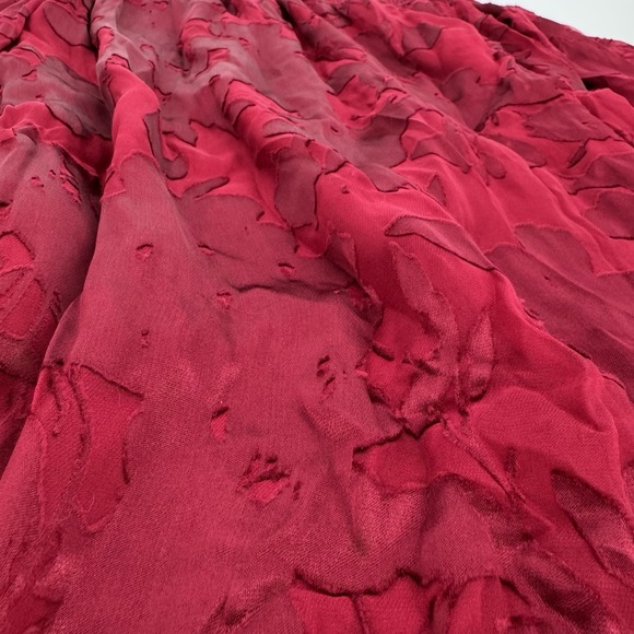 Romantic Boho Off Shoulder Top XS Whimsigoth Fairy Peasant Sheer Silk Burnout - Picture 2 of 8